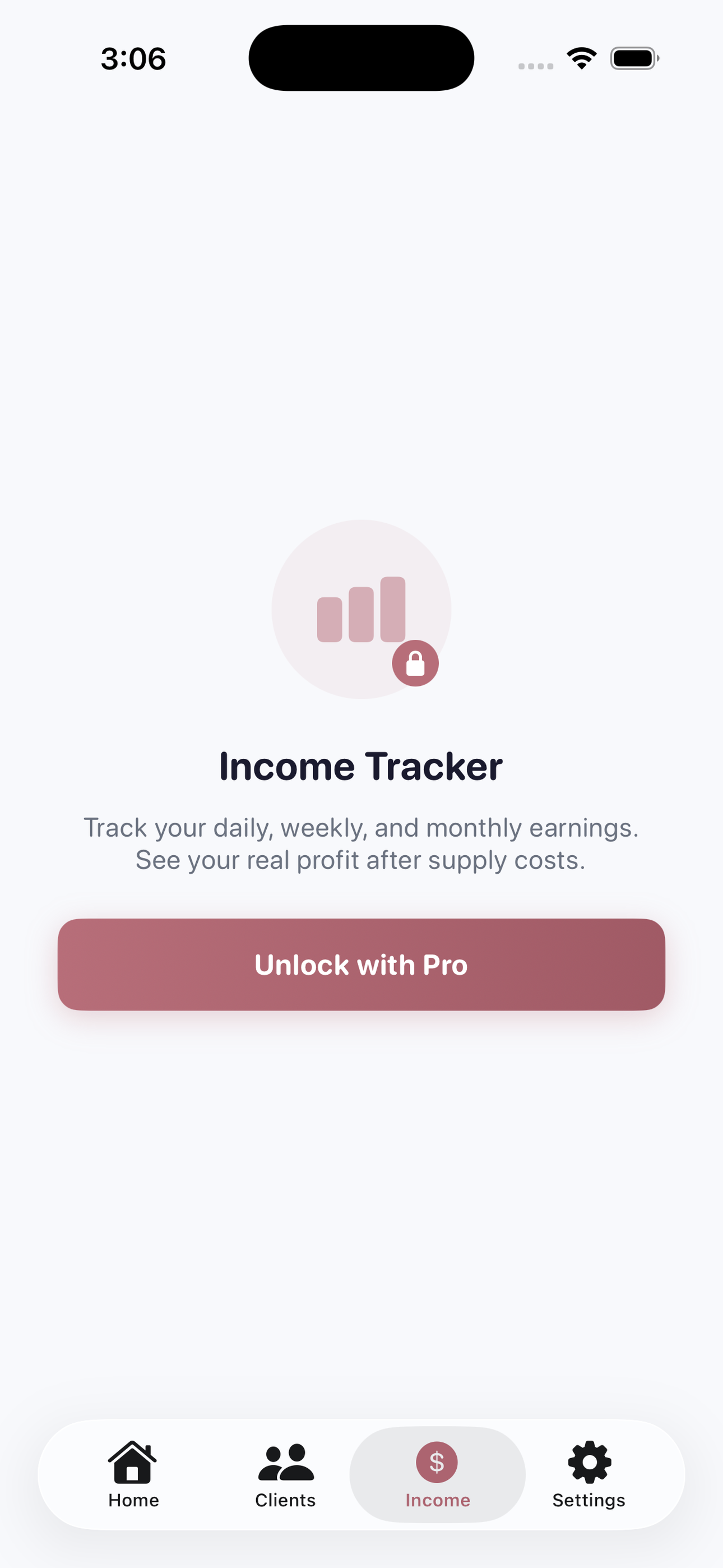 Glintt income tracker